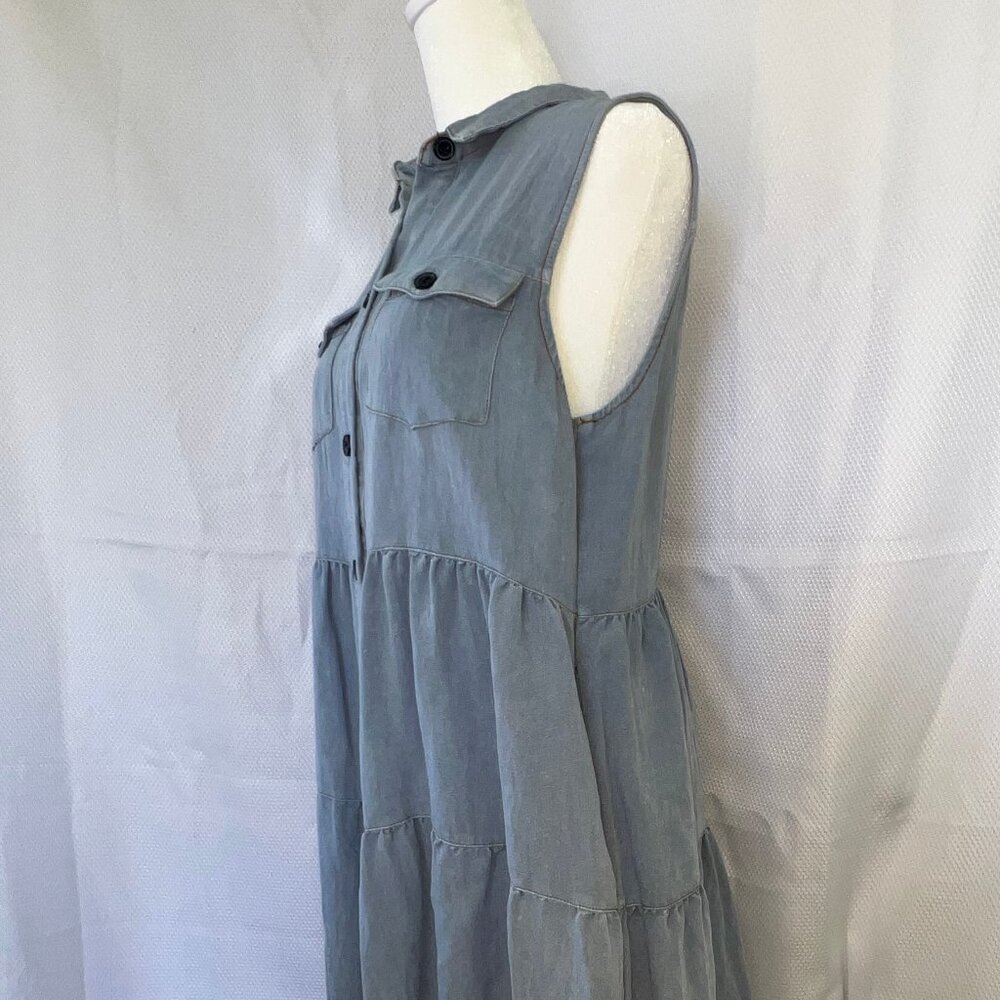 Umgee Denim Mini Dress - Picture 4 of 14